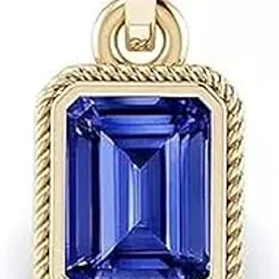 apsloose Certified Blue Sapphire (Neelam) 18.50 Carat 19.25 Ratti Ashthdhatu Neelam Gold Plated Pendant Locket for Men & Women-picture-40
