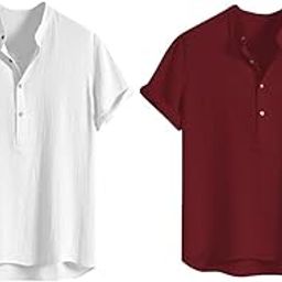 Men's Half Sleeve Casual Plain T-Shirt – Stylish & Comfortable (Available in Plus Size and Combo Pack of 2)-image-67