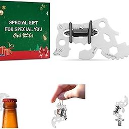 Multi-tool Bottle Opener Keychain - Birthday Gifts Gadgets for Men Him Dad Husband Boyfriend Women, EDC Tools Gear, Mini Screwdriver Pocket Multitools for Handyman Fishing Camping Survival-image-88