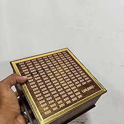 Wooden Money Bank Box with Digital Counter Display, Brown and Gold, 100000 Rupees Capacity-image-43