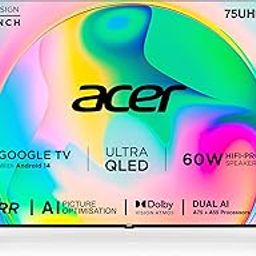 Acer 189 cm (75 inches) Super Series 4K Ultra HD Smart QLED Google TV AR75QDXGU2875AT (Black) 2024 Model-picture-11