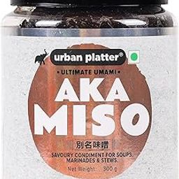 Urban Platter Aka Miso Paste, 300g Jar [Dark, Extra Matured, Soy-Based]-1