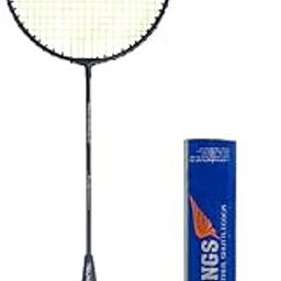 TRIUMPH Badminton Racket, Badminton Shuttle Cock, Badminton Racquet Triumph Blacken 1 Pc with 10 Pc Triumph Wings Feather Shuttlecock & Full Racket Cover-image-34