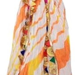 Beautiful Chiffon Fabric Multicolor Lehriya Dupatta with Gota less For Women's & Girl's-image-78