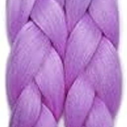 Majik Twist Braids Braiding Hair Extensions for Women and Girls (Purple with Light Purple)-image-15