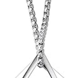 Stainless Steel Geometric Pendant Necklace for Men and Boys | Minimalist Triangle & Square Chain | Titanium Steel Modern Streetwear Jewelry | Stylish Gift for Him-image-12