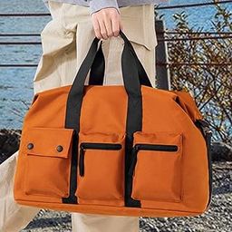 CALANDIS™ Duffle Bag Lightweight Portable Multipurpose Gym Bag for Yoga Travel Workout Orange | Gym Bags | Fitness, Running & Yoga-image-80