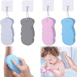 Shopvibe Ultra Soft Bath Body Shower Sponge, Magic Dead Skin Remover Super Soft Exfoliating Bath Painless Scrub Sponge for Adults Children and Pregnant Women-38