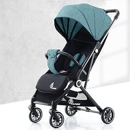R for Rabbit Pocket Air Stroller Baby Stroller|Portable Travel Friendly Pre Installed Stroller & Pram for Newborn Baby Boys & Girls of Age 0 to 3 Years (Green Black)-11