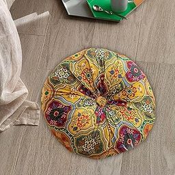 bnf® Floor Cushion Round Comfortable Futon Cushion Bohemian Decorative Tatami Pad Gold |Home & Garden | Yard, Garden & Outdoor Living | Patio & Garden Furniture | Cushions & Pads-image-72