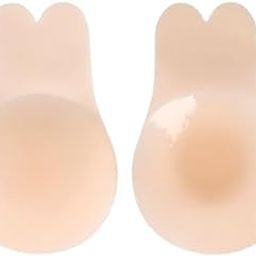 Women's Silicone Lightly Padded Push-Up Stick-On Wire Free Bra, Pair Nude-15