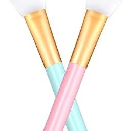 Allin Exporters Soft Silicone Facial Applicator Mask Hairless Brush with Ultrasoft Bristles - 2 Pieces (Multicolor)-0