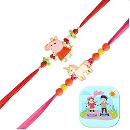 Amazon Brand - Umi Rakhi for Kids Brother with Gift Combo Set, Rakhis for Brother, Rakhi Set of 2, Rakhis for Rakshabandhan, Kids Rakhi for Boy Girls, Rakhi Gift, Fridge Magnet Gift for Door Décor-image-32