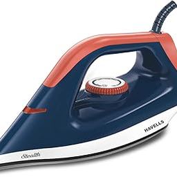 Havells ABS Stealth 1000 Watt Dry Iron With American Heritage Non Stick Sole Plate, Aerodynamic Design, Easy Grip Temperature Knob & 2 Years Warranty. (Blue), 1000 Watts-picture-28