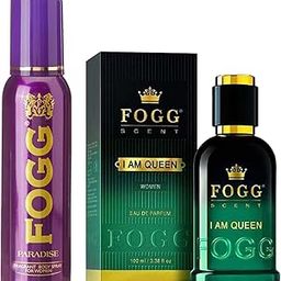 FOGG Women I Am Queen Fresh Scent, 100Ml And Fragrant Body Spray, Paradise, 150Ml-26