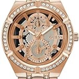 Stainless Steel Analog Rose Gold Dial Women's Watch-Gw0604L3-image-57