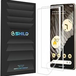 Uyiton by SHILD® - (2 Pack Screen Protector Silicone Guard for Google Pixel 7 Pro Perfect - Fits Design (6.7-inch Screen Size) | Transparent Screen Guard For Google Pixel 7 Pro - Fingerprint Support/S PEN Compatible/HD-image-14