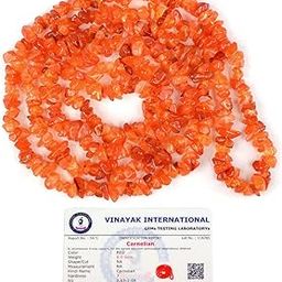 Certified Carnelian Mala Natural Crystal Stone Reiki Healing Chip Bead Mala. Charged By Reiki Grandmaster & Vastu Expert-2