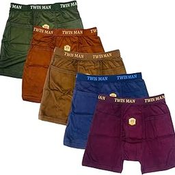 Men's Cotton Rib Trunks, Multicolour, Comfort Fit, Reinforced Stitching,(Pack of 3 / Pack of 5)-image-48