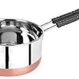 ARHIT TEXTURE Stainless Steel 1500 ml Sauce Pan with Induction Compatible Friendly Heavy Guage Copper Bottom Base Tea Pot, Tapeli, Patila & Milk Boiler with Heat-Resistant Bacelite Wire Handle-image-76