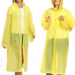 Women's EVA Waterproof Unisex Rain Coat Hooded Full Sleeves Outdoor| Poncho Raincoat for Camping, Hiking & Travelling (Pack of 1)-26