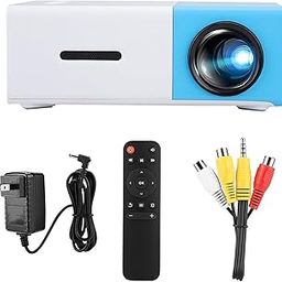 IndiElectronica LED Portable Mini Projector HD Resolution for Home and Office | 1080 Pixel Full HD Support (Random Colour, with Remote & HDMI) (Projector 2)-0