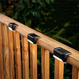 Epyz Solar Light Outdoor Waterproof Step LED Solar Powered Deck Lights for Steps Stairs Paths Garden Fences Pathway, [ Pack of 2, Warm Light ]-14