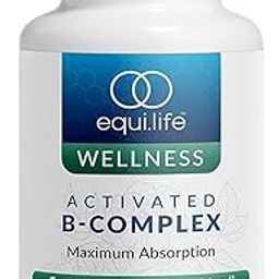 Equilife - Activated B-Complex, Super B-Complex Dietary Supplement, Mood & Energy Support, Formulated for Increased Absorption, Promotes Hair, Skin, & Nail Health, Non-GMO, Vegan (60 Veggie Caps)-image-95
