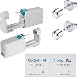 CartHome 6Pcs Ear Piercing Kit, Piercing Kit Designed with 2pcs Stud for Home Use for First-time Users-image-96