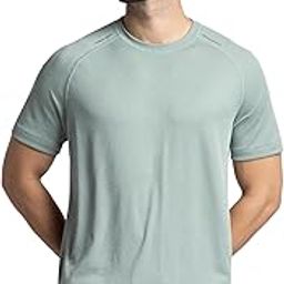 MV16 Men's Lightweight Microfiber Solid Round Neck Half Sleeve Active Wear T-Shirt with Breathable Mesh-18