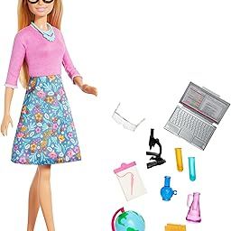 Barbie® Teacher Doll, Blonde, with 10 Teaching Accessories, Including Spinning Globe and a Laptop That Opens and Closes, Gift for 3 to 7 Year Olds-14
