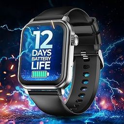 Pebble Ultra Life 1.83" True HD 600 Nits Display, BT Calling, 600 mAh Battery, Unisex Design, Sensor, Multi Sports Mode (Jet Black)-56