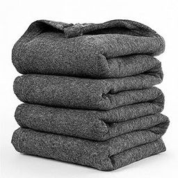 MAMRAJ Woolen Blanket Warm and Super Soft Heavy Weight Single Bed Blankets for Heavy Winter ||Breathable, Skin Friendly || 152 x 225 cm || Charcoal Grey (10)-image-36