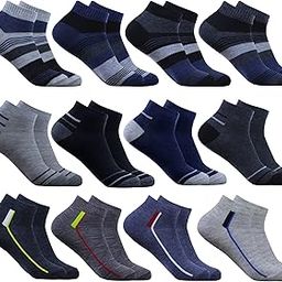 ankle socks men pack of 12, free size, breathable, comfortable for All-Day Wear, Soft, Durable (Assorted)-image-2