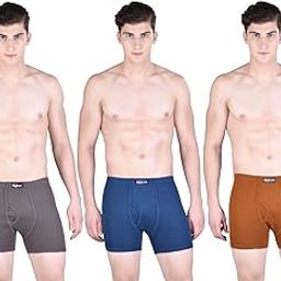 Men's Cotton Long Trunk T/E Regular Solid-image-11