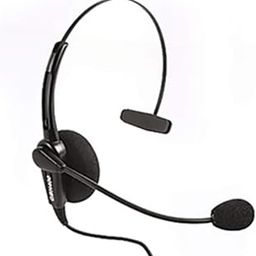 GBH 400 Monaural Noise Cancellation Headset Wired Headset with Mic (Black & Grey) 3.5 MM Connector-30