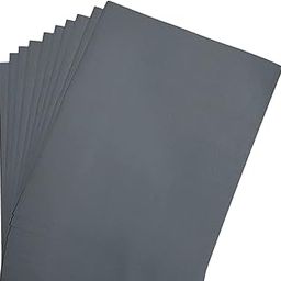 CZ SAND PAPER Grit Size 1500 .Pack of 10 Sheets. Size 9 x 11 Inch Sheets of Waterproof Latex Silicon Carbide Abrasive Paper for wet and dry sanding of metal and wood sanding and polishing-picture-0