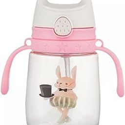The Cheeky Kidzz Baby Feeding Unbreakable 350ml Straw Sipper Water Milk Liquids with Strap Feeder Bottle BPA Free Liquids Feeder for Toddlers/Infants/Kids 6 Months+ (Design 604)-image-76
