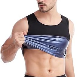 KGDA Men Sweat Shaper Vest for Weight Loss (Black)-image-46