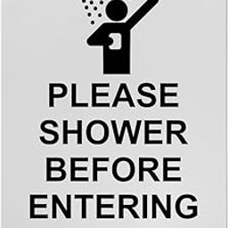 Please Shower Before Entering Sign, 8.5 x 11 in" OSHA Compliant Swimming Pool Spa Sign, Weatherproof Plastic, UV resistant & Easy-to-Read Signage-image-82