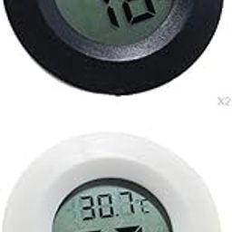 BNF® 4x Round Digital Thermometer Humidity,LCD Display for Reptile Snakes|Pet Supplies | Reptile Supplies|4 Pieces Digital Temperature Humidity Meter-image-48