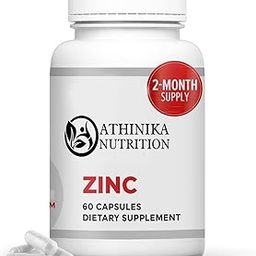 Zinc Supplements - Contains Zinc 30mg for DNA & Protein Synthesis, Overall Wellness & Immune Support Supplement - Highly Absorbable Vitamins (60 Capsules)-image-51