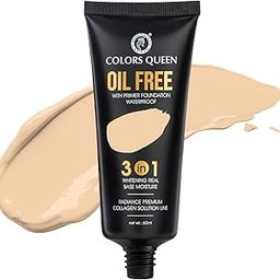 Colors Queen 3 in 1 Oil Free Foundation for Face Makeup | Natural Matte Finish, Medium to Full Coverage With SPF | Ultra Blendable for All Skin Types (02 - Natural, 60ml)-image-13