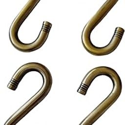 4 PCS Kriya Home Decor Super Quality Strong and Sturdy Heavy Duty HI-Grade Quality Life TIME WARRENTY,S-Hook Swing, Patio Antique Finish Brass 16MM with Weight Capacity of 1000KG,-image-5