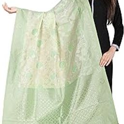 Banarasi Silk Jacquard Dupatta For Women With Zari Work - Free Size-10