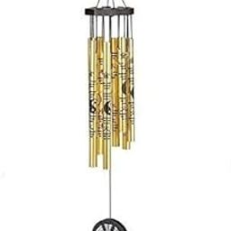 RIPE INDIA Yin Yang Wind Chime for Balcony Living Room Golden Color Small-picture-16