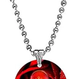 afh My Lord Sai in Rose Religious Acrylic Pendant with Bead Chain | Spiritual Jewelry-picture-32