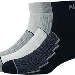 Men's Cotton Quarter Length Socks (Pack of 3) White, Light Grey Melange, Black-image-40