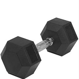 ASG Hexa Single Dumbbell/Hex Dumbbell/Rubber Coated Home Gym Exercise Dumbbell (Pack of 1), Fixed Weight Dumbbell, 2.5kg to 17.5kg Weight (5)-2