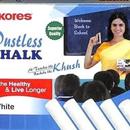 Non Dust White Chalk – Dust-Free & Smooth Writing – Pack of 144 Pieces | Ideal for School, Classroom, Office & Home Use | Slate Pencil White Chalk Sticks | Suitable for Eating-29